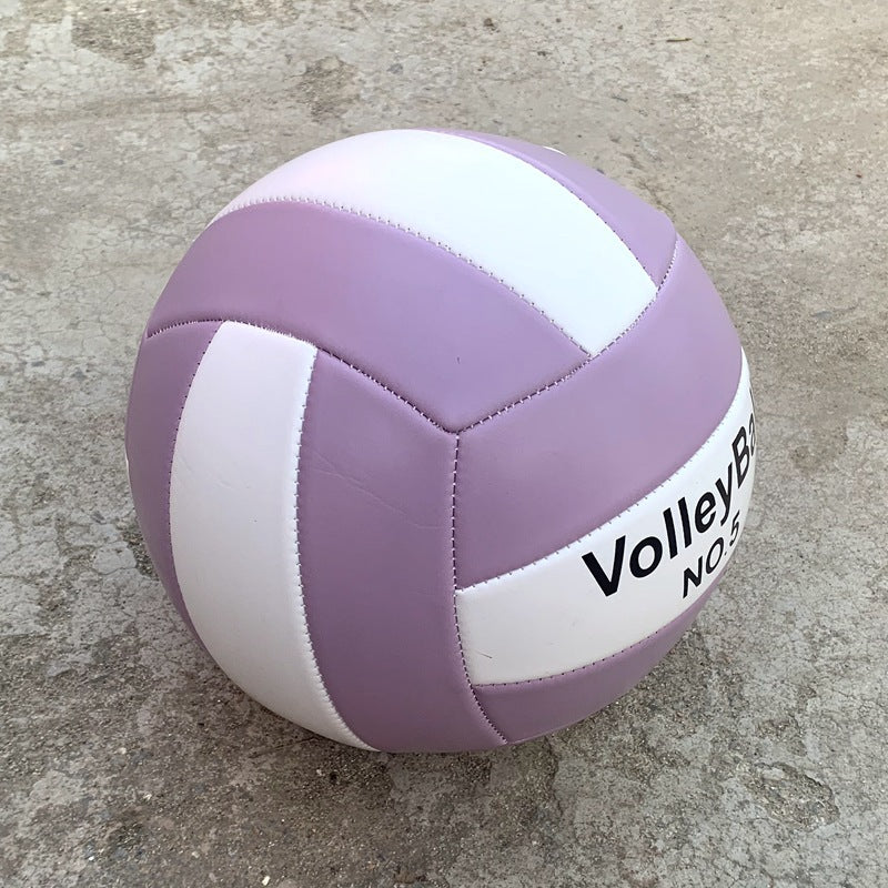 Official Size 5 Volleyball – High Visibility Blue Yellow White – Durable Faux Leather for Indoor/Outdoor Training & Competition